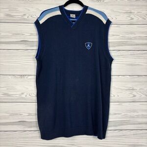Vintage Air Jordan Knit Blue Sweater Vest Size XL 90’s Retro